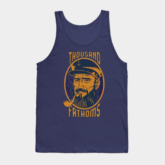 Thousand Fathoms Sailor Pipe Tank Top by fatbastardshirts